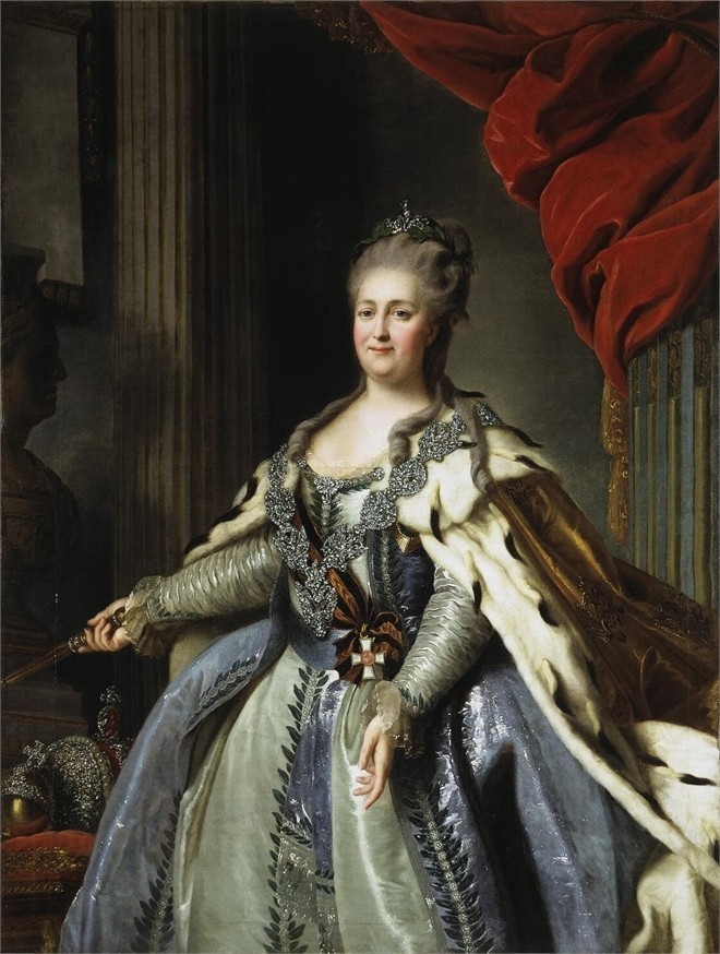 Портрет Екатерины II, автор Федор Степанович Рокотов, 1780-е